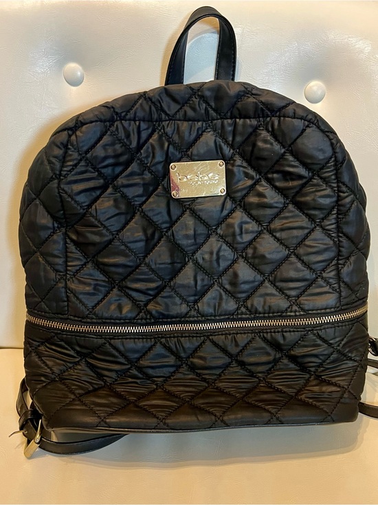 bebe Handbags - bebe Quilted Black Backpack